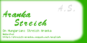 aranka streich business card